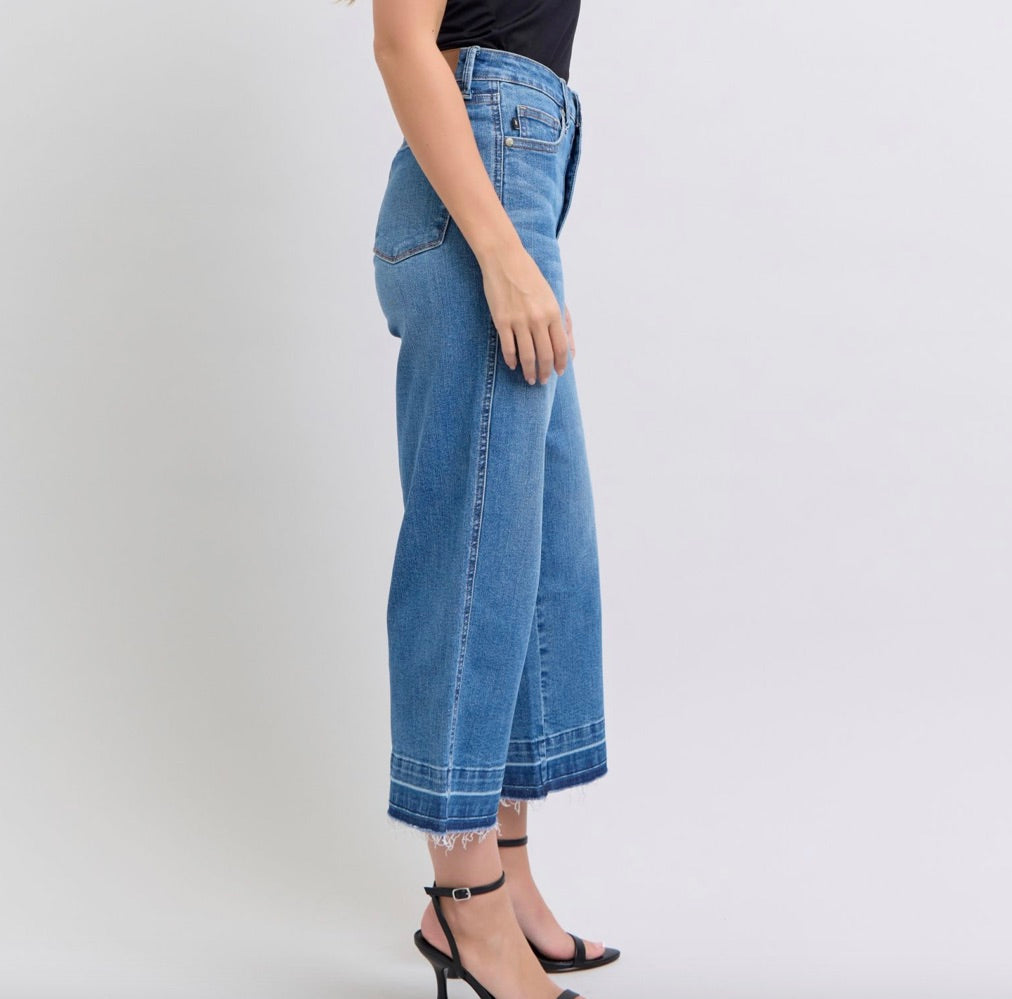 Judy Blue HW Hem Crop Wide