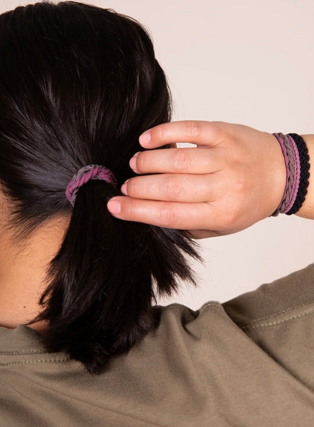 Textured Hair Ties, Set of 10 - Neutral