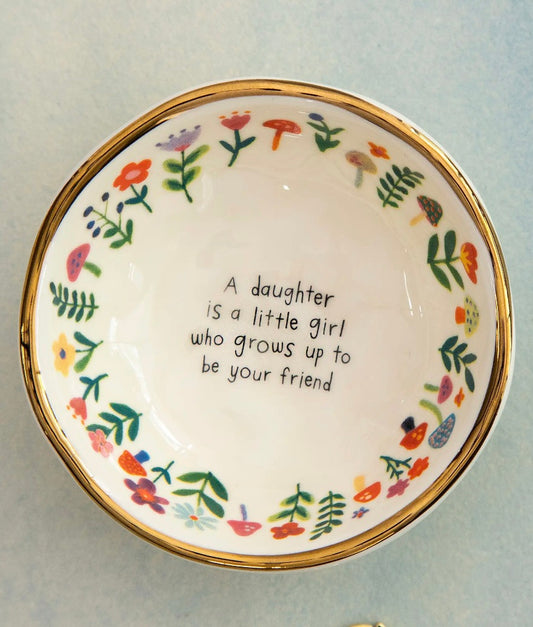 Ceramic Giving Trinket Bowl-Daughter Friend