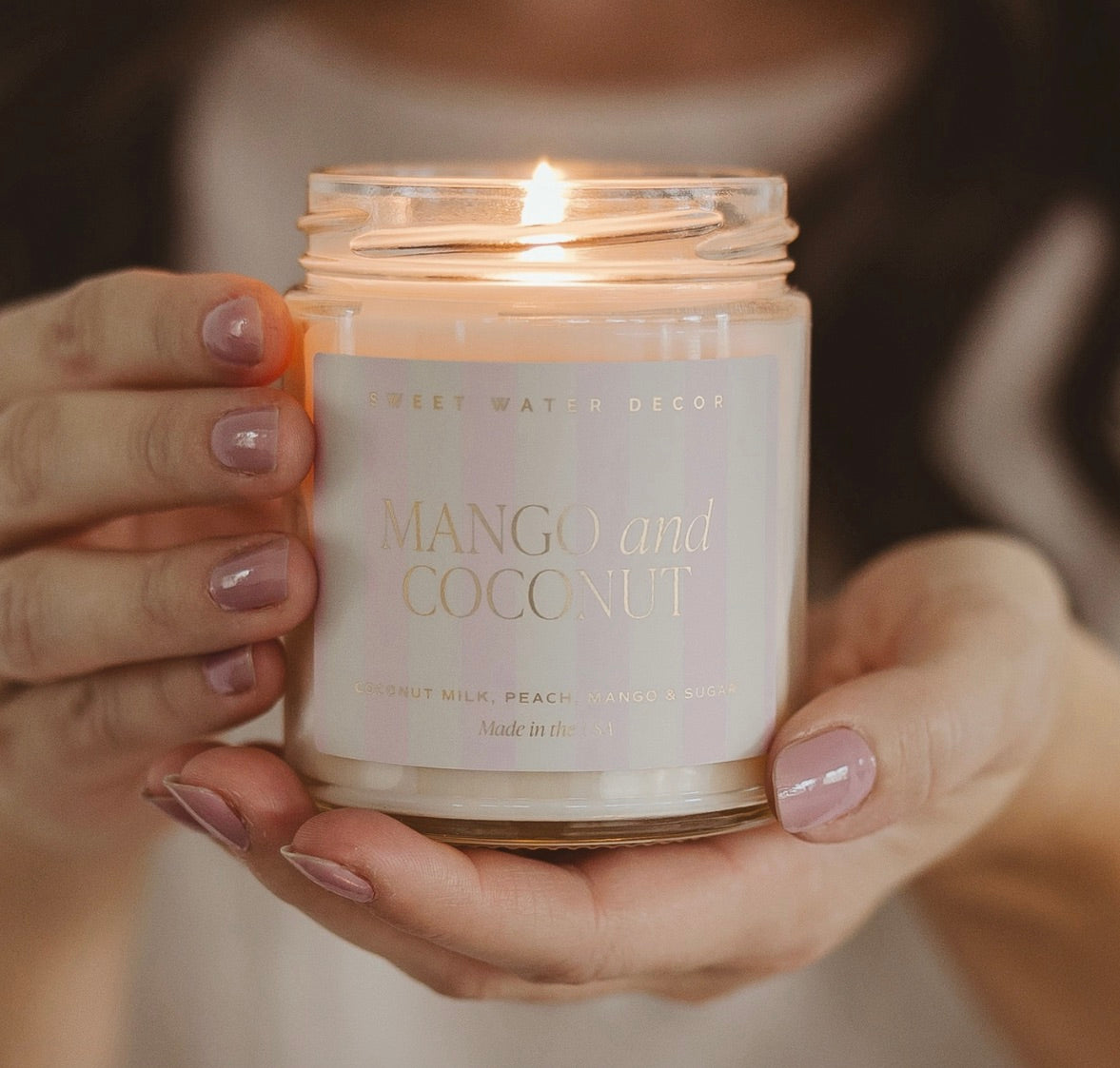 Mango and Coconut 9 oz Soy Candle