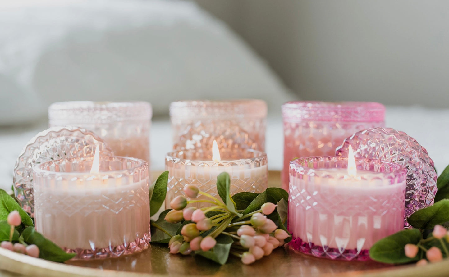 Peony Petite 8oz Petite Shimmer Candle