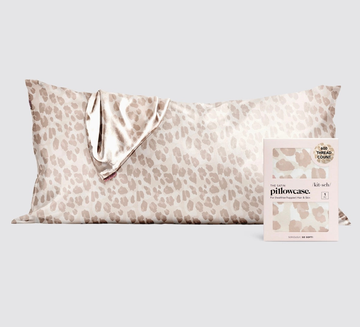 Satin King Pillowcase - Leopard