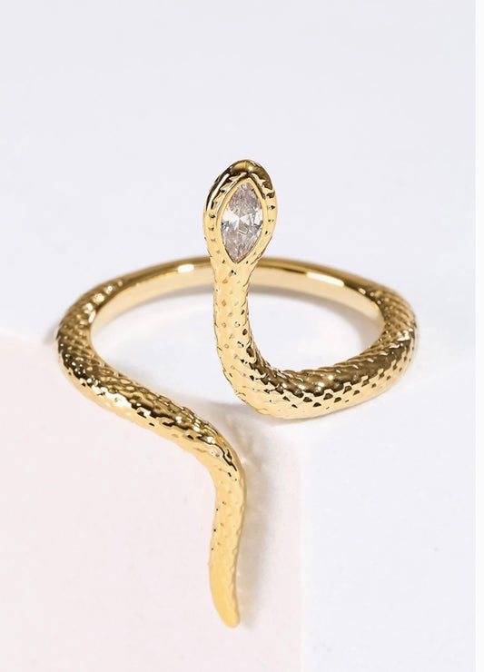 Adjustable Open Snake Ring