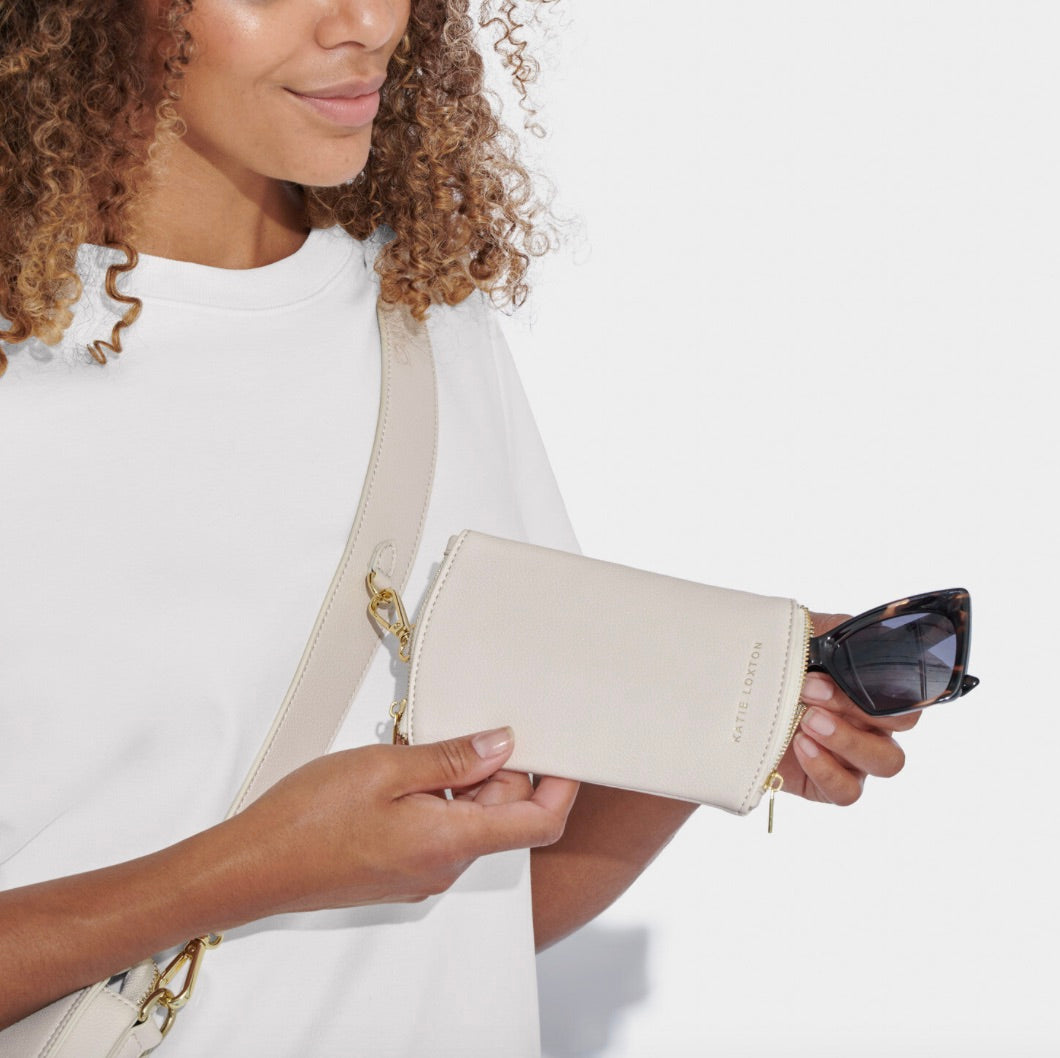 KL Clip On Sunglasses Case-Off White