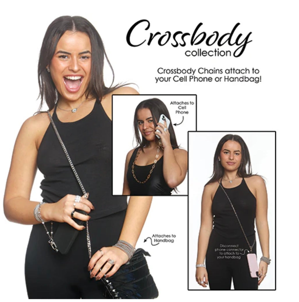 Crossbody - Pearl Link White