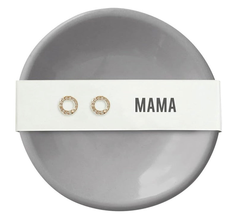 Earrings & Tray-Mama