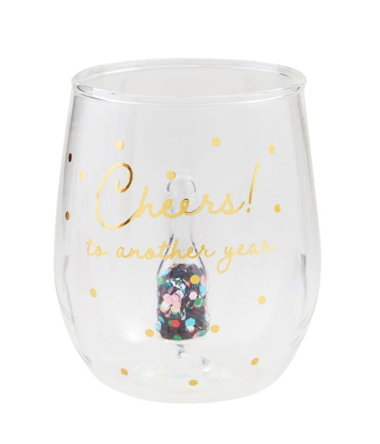 CHEERS ICON BIRTHDAY GLASS