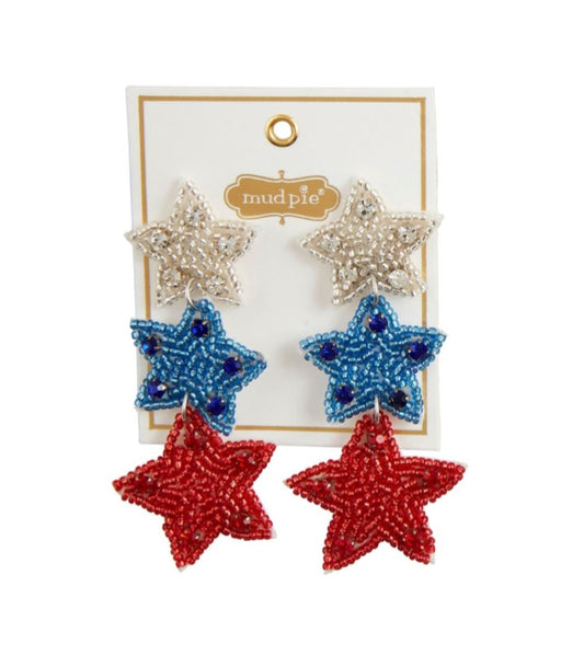 4TH OF JULY EARRING-STARS