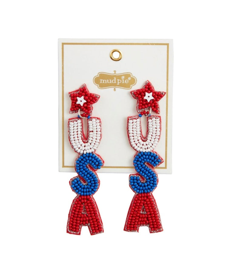 4TH OF JULY EARRING-USA