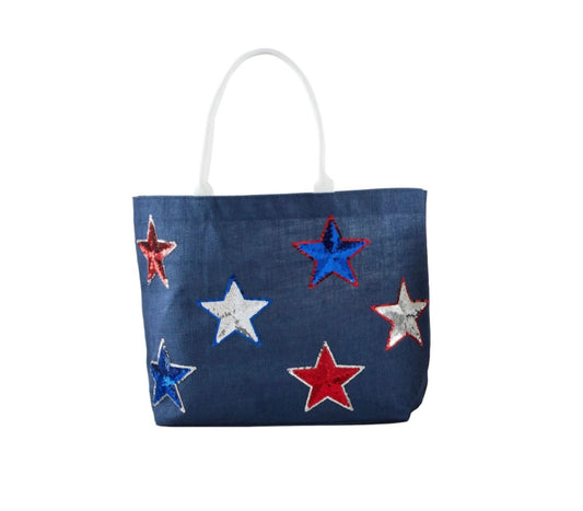 4TH OF JULY SPARKLE TOTE-NV
