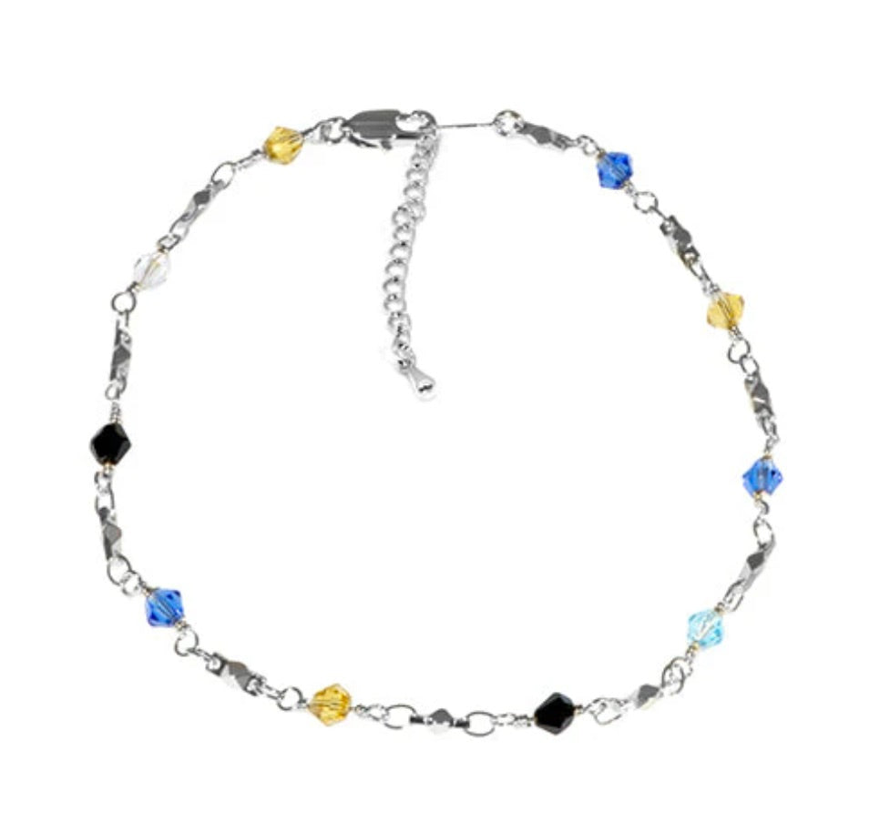 MULTI COLOR ANKLET WHITE