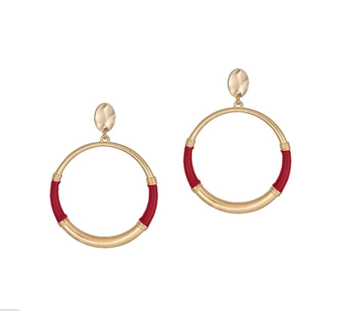 Theta Crimson Earrings