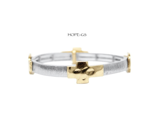 Hope Gold Silver Bracelet