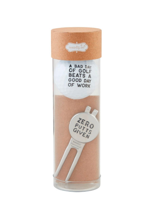 GOLF BALL & MARKER SET