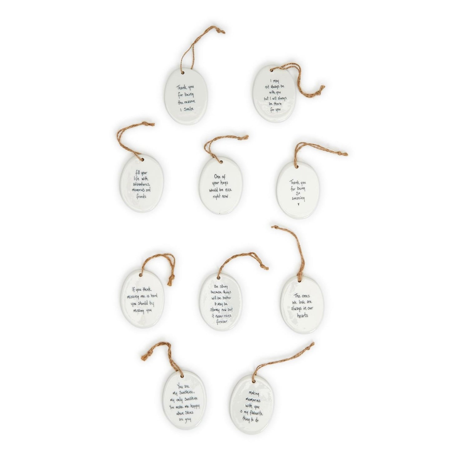 Sgraffito Oval Ornaments