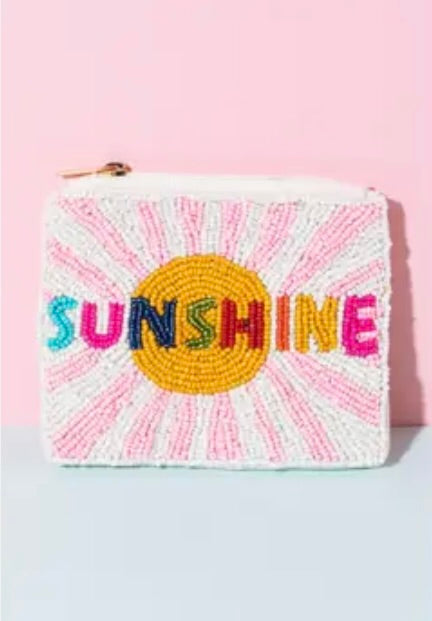 Sunshine Beaded Coin Purse