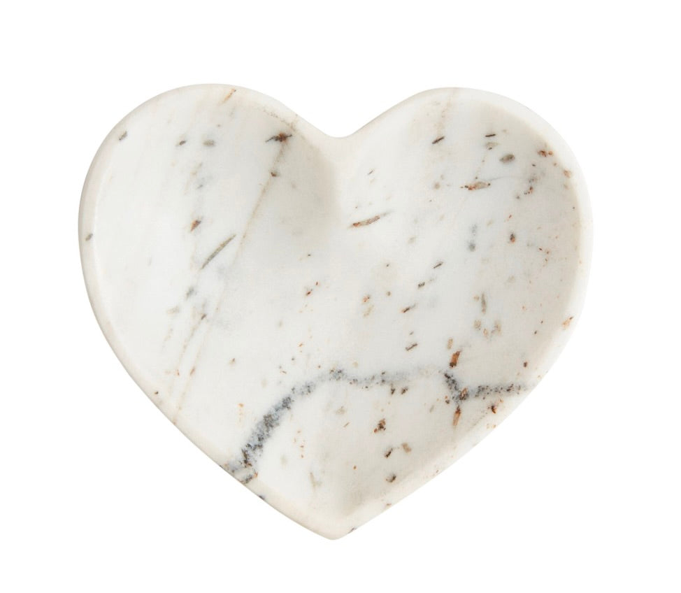 MARBLE HEART TRINKET DISH