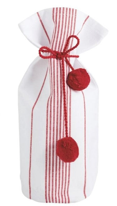 STRIPE CLOTH WINE BAG