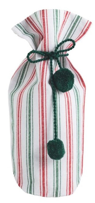 RED GREEN CLOTH WINE BAG