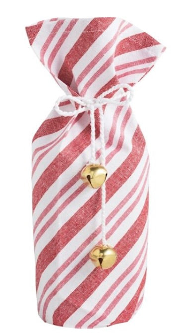 RED PINK CLOTH WINE BAG