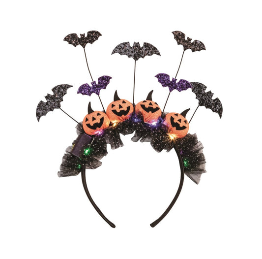 PUMPKIN LIGHT UP TACKY HEADBAND
