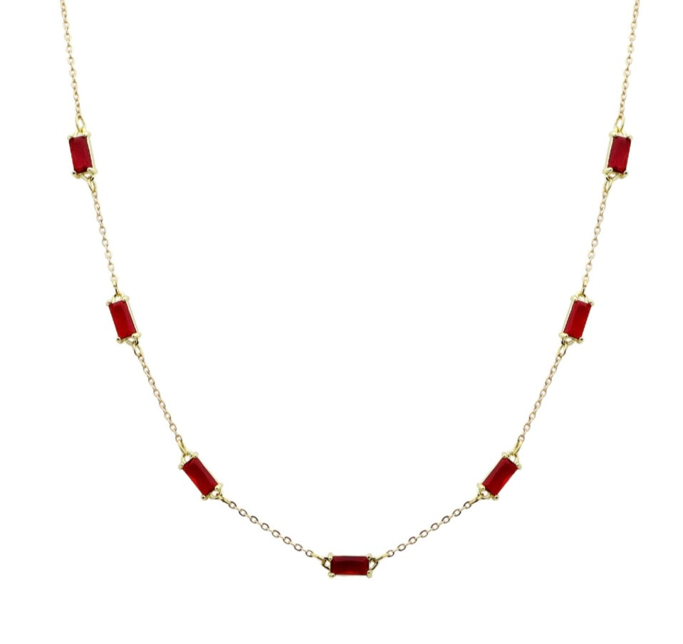 Fiz Ruby Necklace
