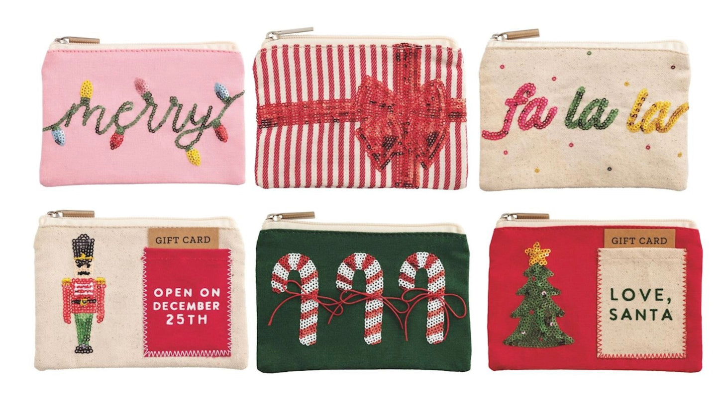 NUTCRACKER SEQUIN GIFT POUCH