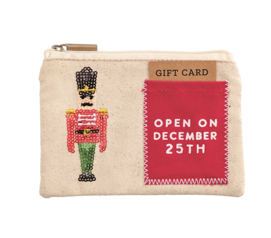 NUTCRACKER SEQUIN GIFT POUCH