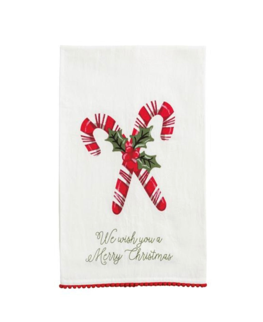 CANDY CANE XMAS PRINTED TOWEL