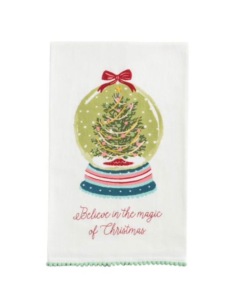 SNOWGLOBE XMAS PRINTED TOWEL