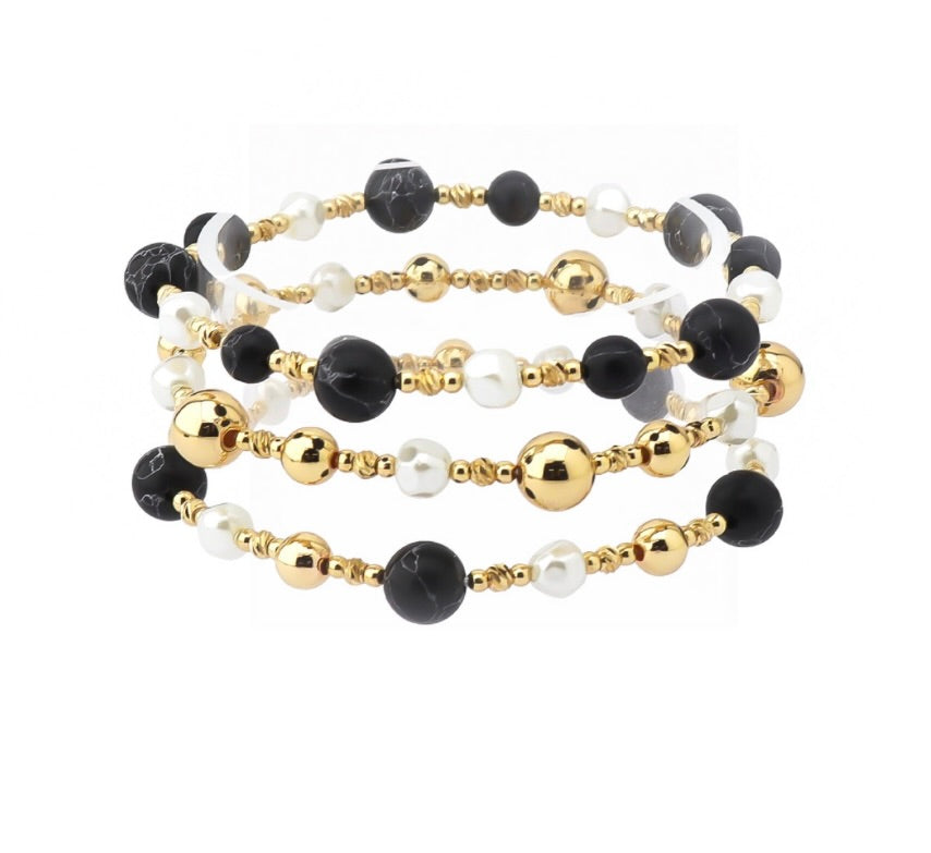 Goodie Black Pearl Bracelets