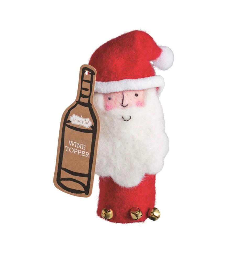 SANTA WINE TOPPER