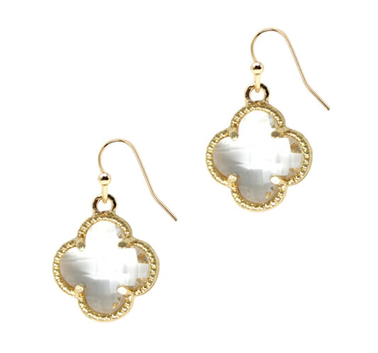 Puma God Clear Earrings