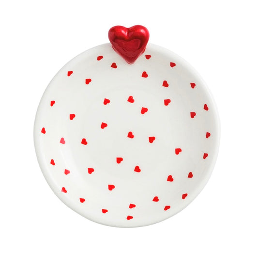 RED HEART TIDBIT DISH