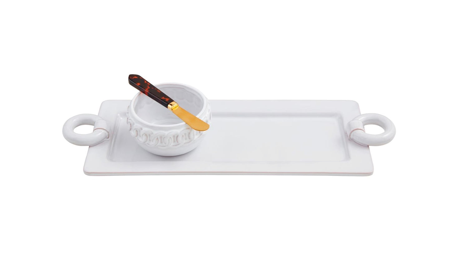 LINK HANDLE TRAY & TIDBIT SET
