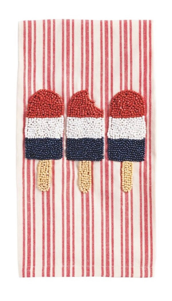 ICE POP BEADED AMERICANA TOWEL