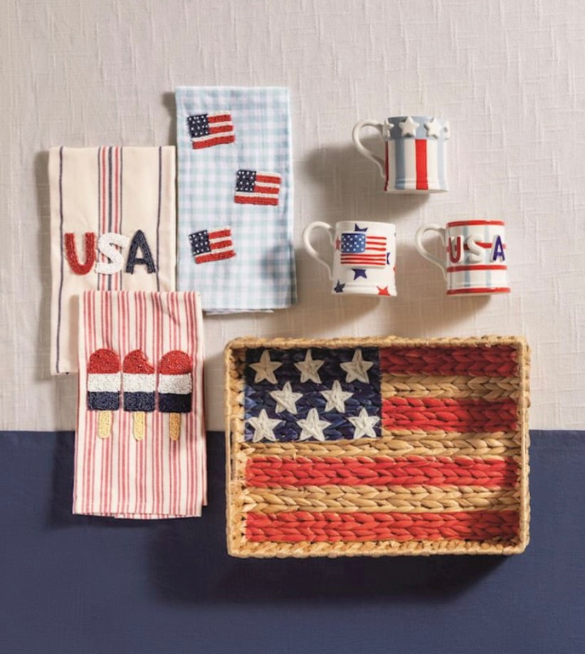 ICE POP BEADED AMERICANA TOWEL