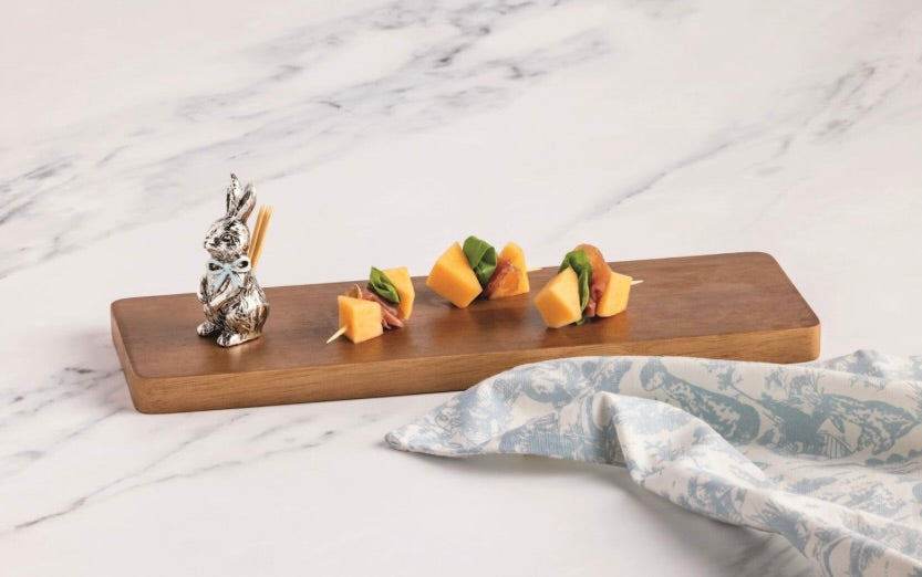METAL BUNNY TOOTHPICK BOARD SET