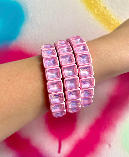 Taylor Shaye-Baby Pink Bowie Bracelet