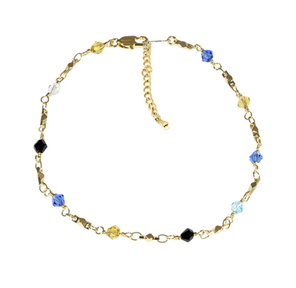 MULTI COLOR ANKLET YELLOW