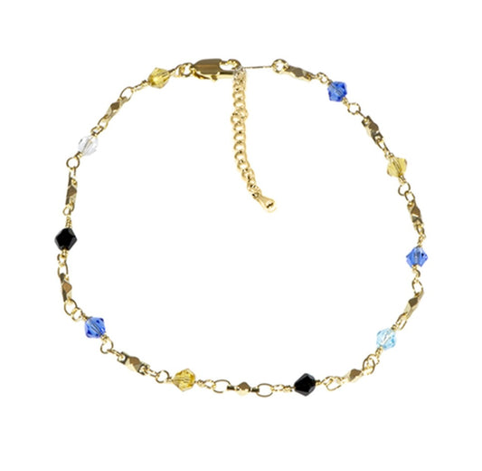 MULTI COLOR ANKLET YELLOW