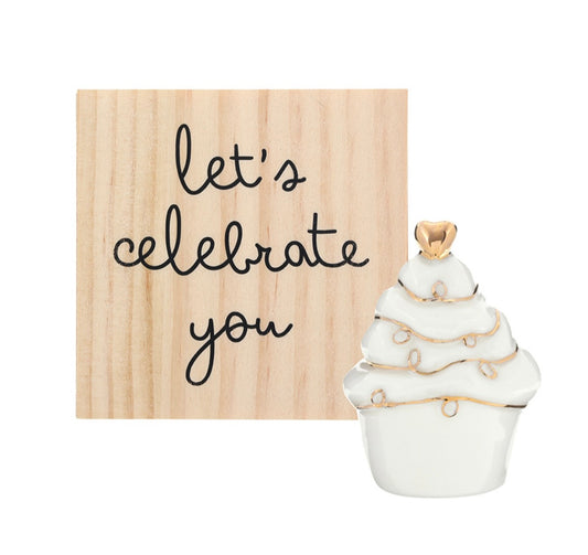 Ceramic Keepsake Figurine - Cupcake