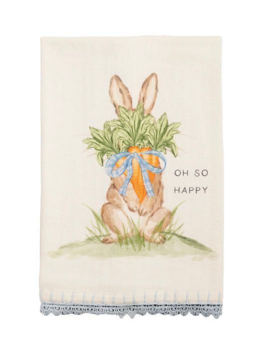 OH SO HAPPY PRINTED TOWEL