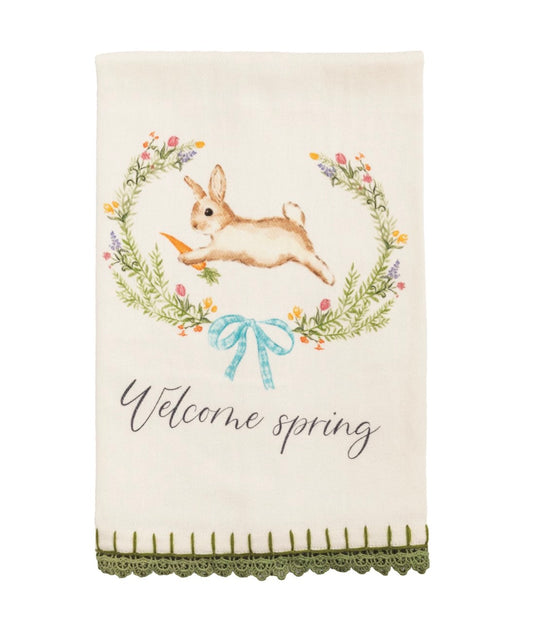 WELCOME SPRING PRINTED TOWEL