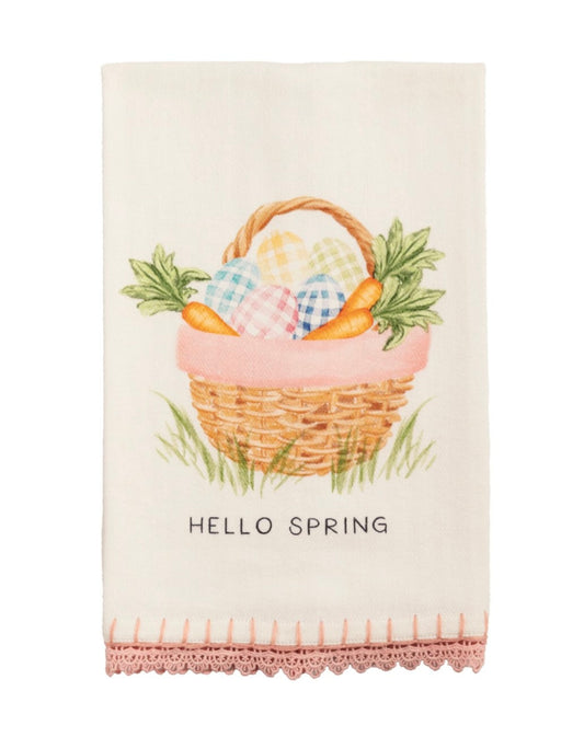 HELLO SPRING PRINTED TOWEL