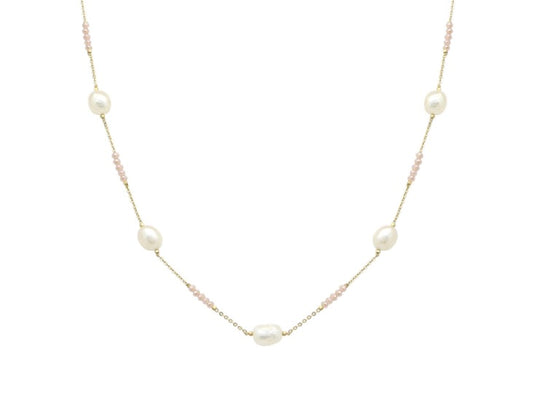 Damon Pink Pearl Necklace