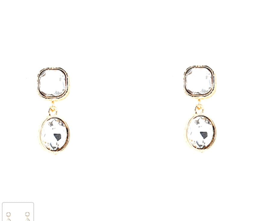 Ross Clear Earrings