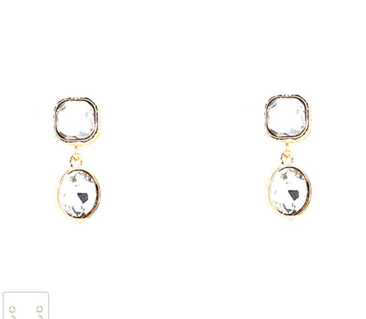 Ross Clear Earrings