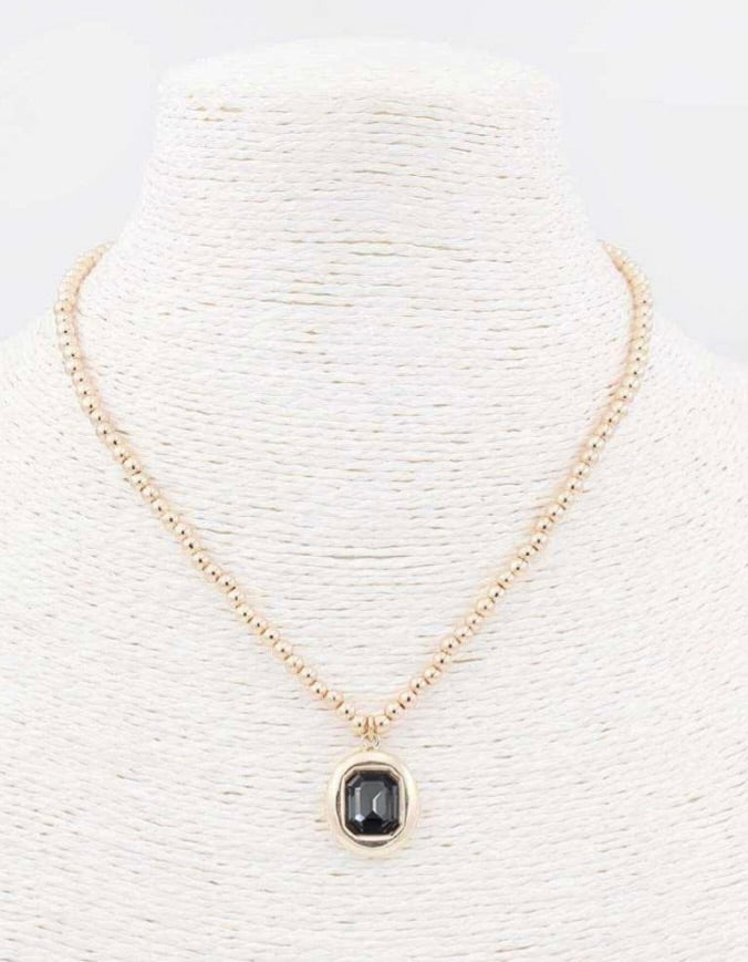 Fad Black Diamond Necklace