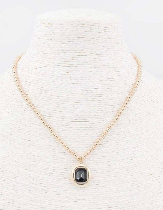 Fad Black Diamond Necklace